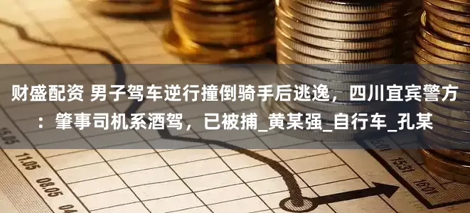 财盛配资 男子驾车逆行撞倒骑手后逃逸，四川宜宾警方：肇事司机系酒驾，已被捕_黄某强_自行车_孔某